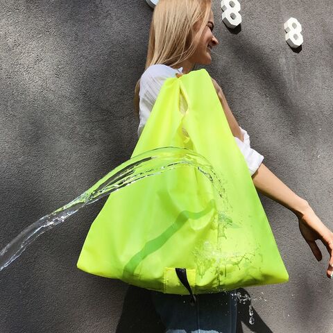 Лимонний непромокаючий шопер