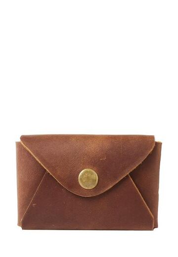 Card holder 08013 in cognac color
