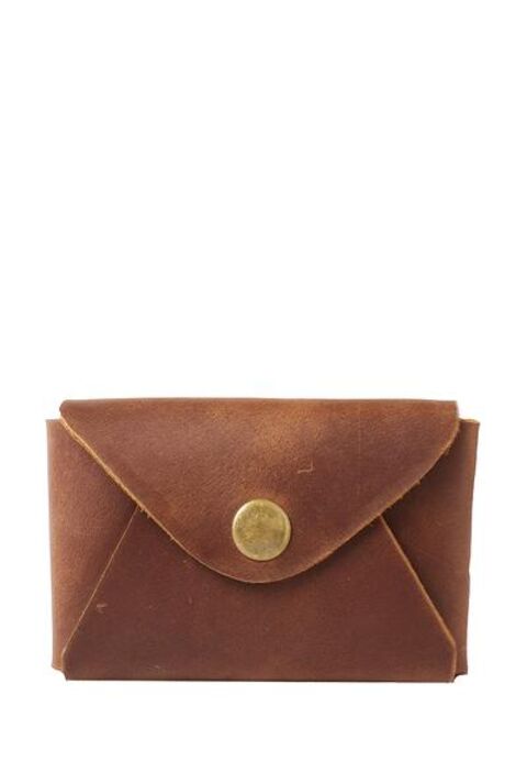 Card holder 08013 in cognac color