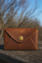 Card holder 08013 in cognac color