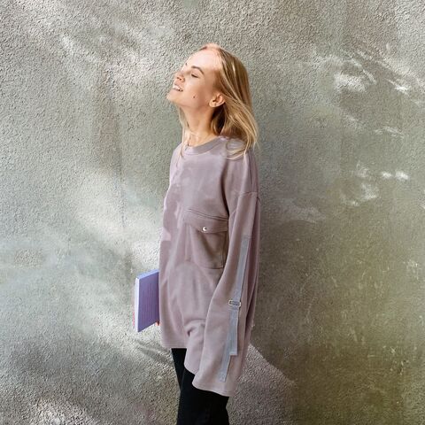 Лиловый свитшот