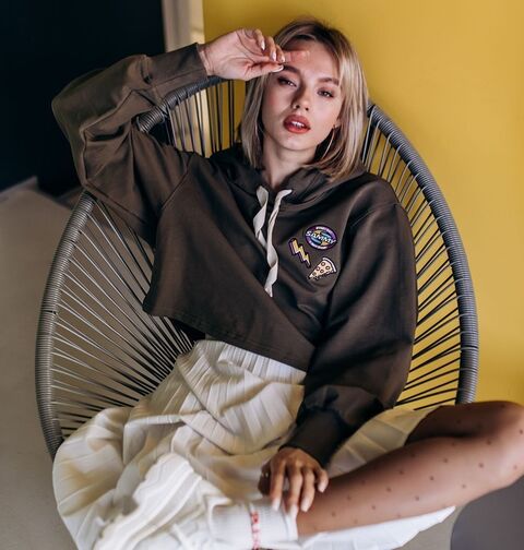 Кроп-худі Cacao