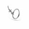 Кольцо с серебристым карпом (прямой хвост)