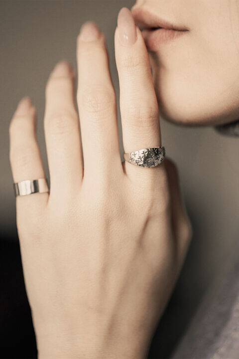 Широка каблучка Simple