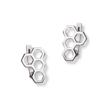 Earrings "Honeycomb"