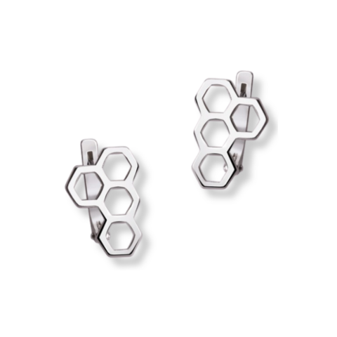 Earrings "Honeycomb"