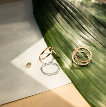 Сережки Подвійні Кола Gold