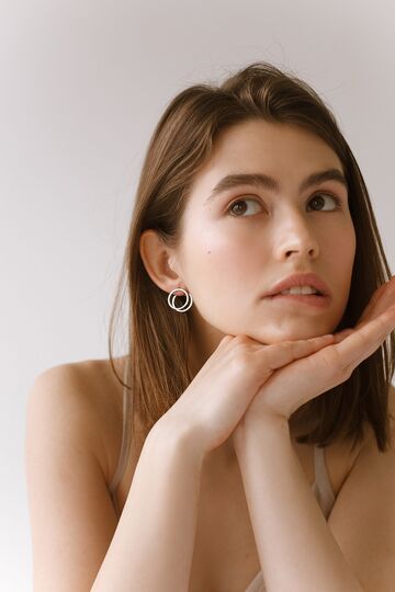 Сережки Подвійні Кола