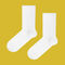 White socks with elastic band