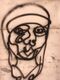 Листівка Граффіті з Обличчям