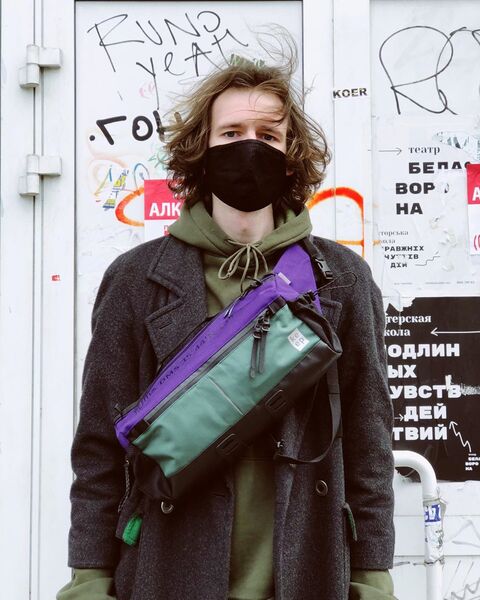 Purple bag Arakawa mid size Cordura