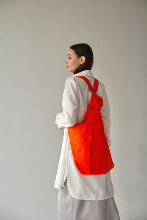 Mandarin Shopper-Backpack "Notebook"