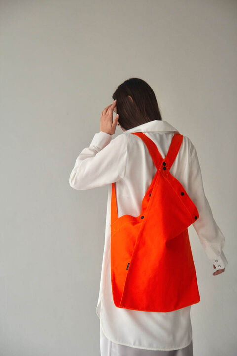 Mandarin Shopper-Backpack "Notebook"