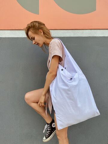 Білий шопер-рюкзак "Блокнот"