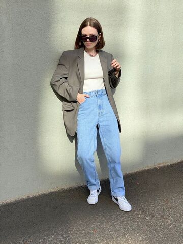 Блакитні джинси Straight Jeans Blue