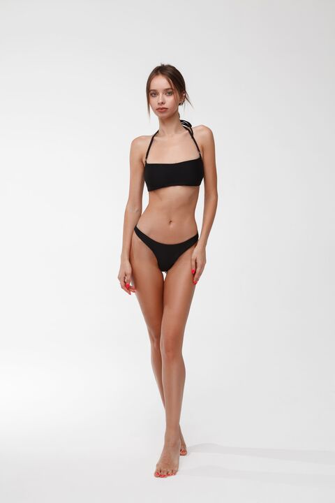 Чёрный лиф Bandeau