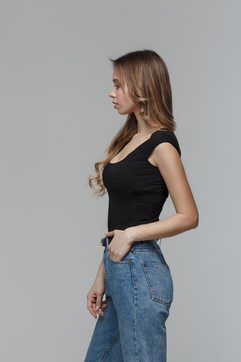 Чорне боді Gemini