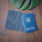 Синя обкладинка на паспорт