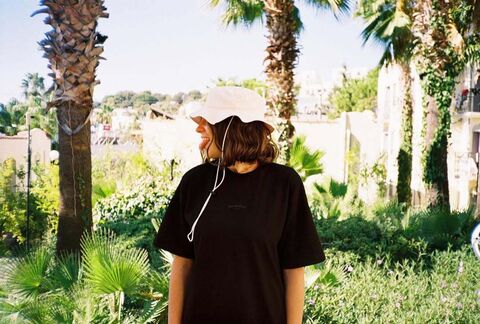 Black T-Shirt with Print