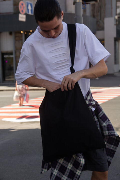 Чорний шопер 50 на 50