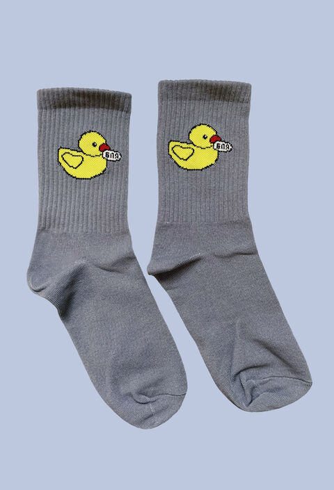Темно-сірі шкарпетки Качечка