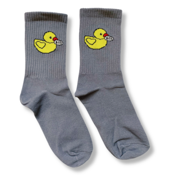 Dark grey socks Duck