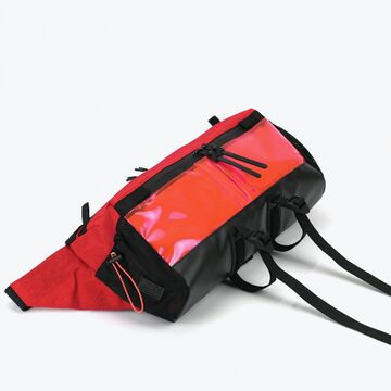 Червона поясна сумка Аракава mid size Cordura