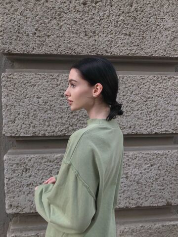 Оливковий світшот Matcha