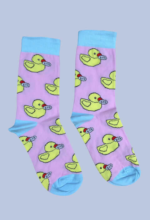 Рожеві шкарпетки Качечка