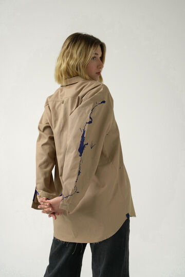 Beige shirt from twill Dnipro