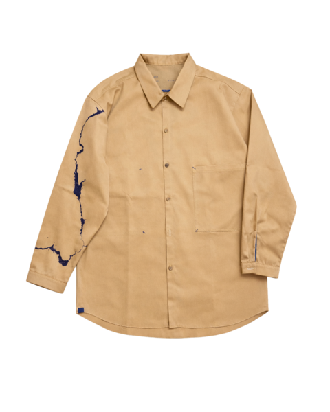 Beige shirt from twill Dnipro