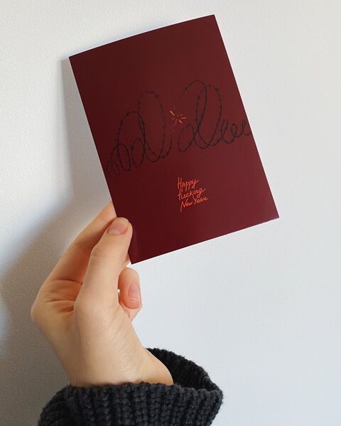 Postcard  Happy Fucking New Year