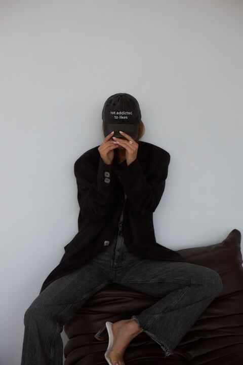 Denim Cap "Not Addicted to Likes"