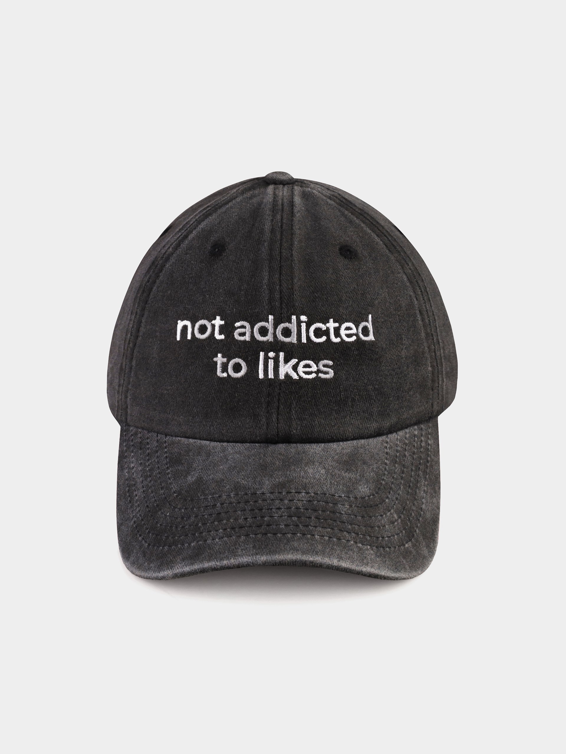 Denim Cap "Not Addicted to Likes"