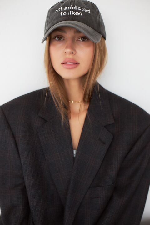 Denim Cap "Not Addicted to Likes"