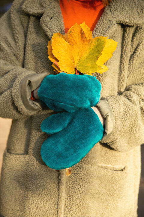 Зелені рукавички