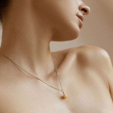 Підвіска Перлинка Рожева