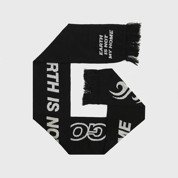 Double-sided scarf Tribal B/W