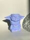 Blue art flowerpot Baby Yoda