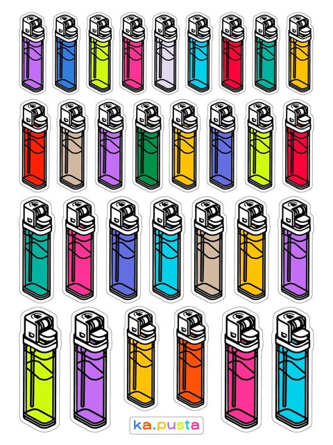 Sticker sheet Lighter
