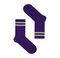 Носки Фиолетовые с Серыми Полосками