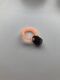 Оранжевое кольцо с фиолетовым аметистом
