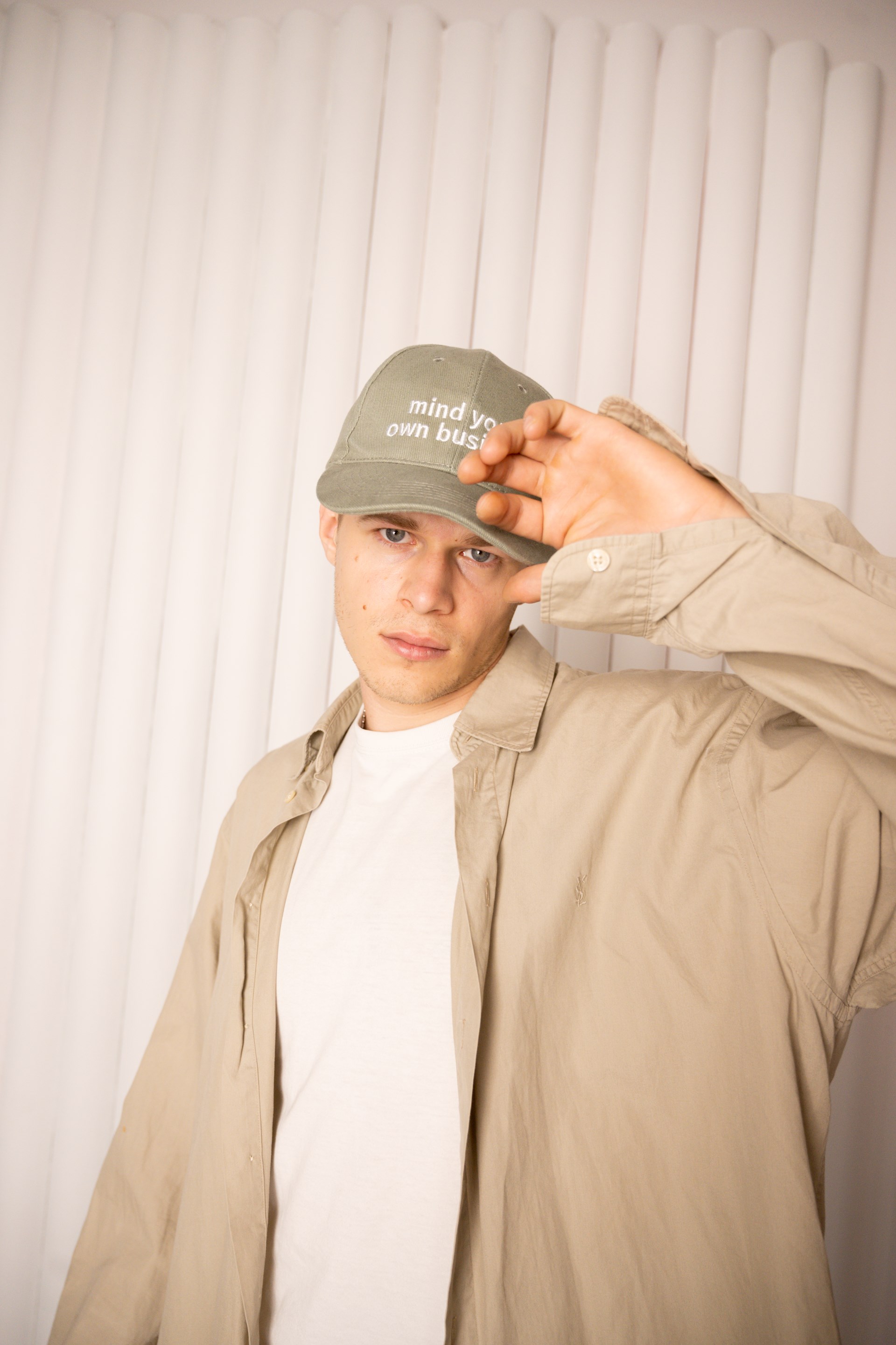 Khaki cap Mind Your Own Business