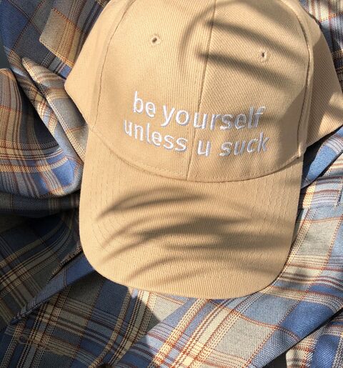 Beige cap Mind Your Own Business