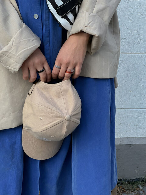 Beige cap Mind Your Own Business