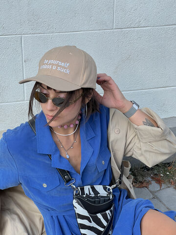 Beige cap Mind Your Own Business