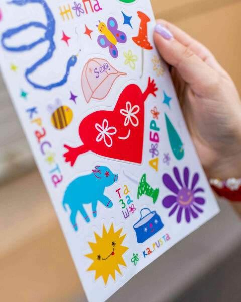 Лист стікерів Добро