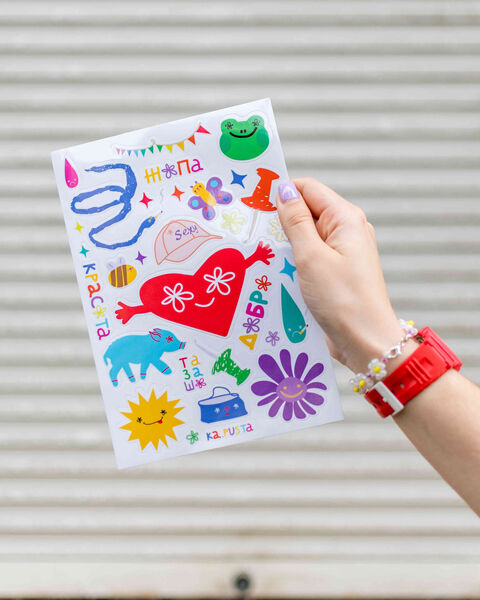 Лист стікерів Добро