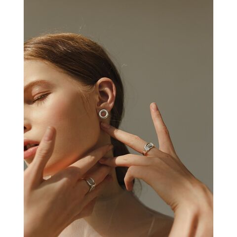 Сережки Об'ємне коло