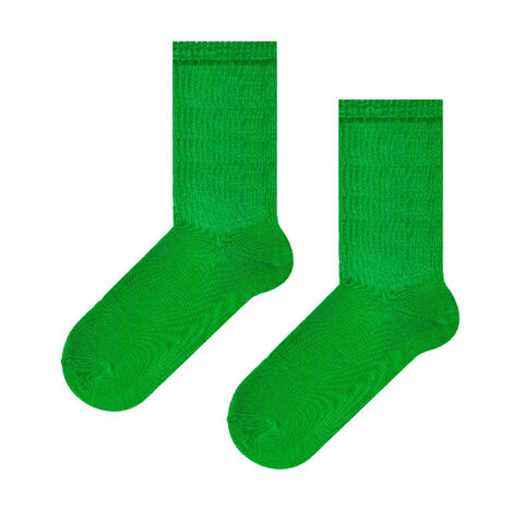 Зеленые носки с резинкой